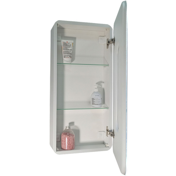 Зеркальный шкаф Континент Elliott LED 40 R МВК057 с подсветкой Белый Зеркальный шкаф Континент Elliott LED 40 R МВК057 с подсветкой Белый