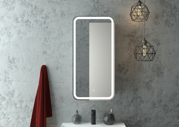 Зеркальный шкаф Континент Elliott LED 40 R МВК057 с подсветкой Белый Зеркальный шкаф Континент Elliott LED 40 R МВК057 с подсветкой Белый