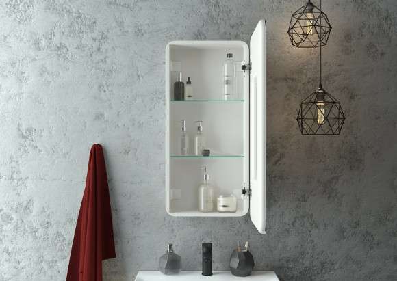 Зеркальный шкаф Континент Elliott LED 40 R МВК057 с подсветкой Белый Зеркальный шкаф Континент Elliott LED 40 R МВК057 с подсветкой Белый