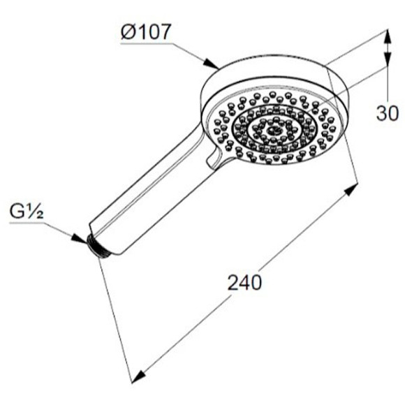 Ручной душ Kludi Dive 6883005-00 Хром Ручной душ Kludi Dive 6883005-00 Хром
