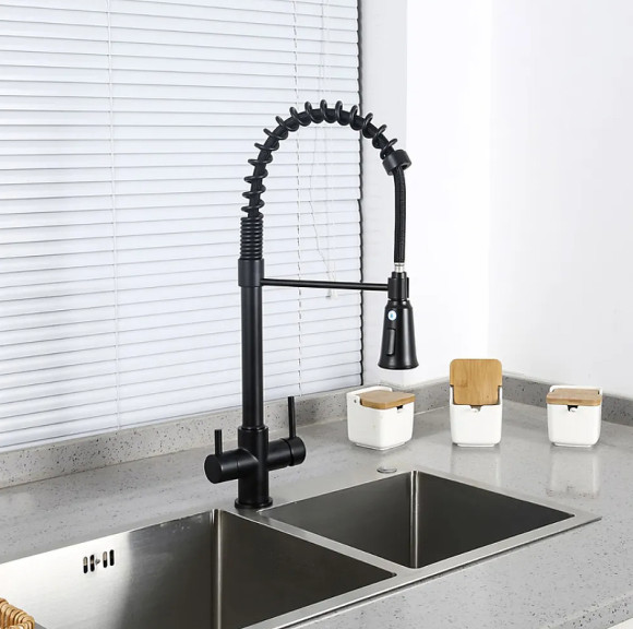 Смеситель для кухни Gappo G4398-66 Черный матовый