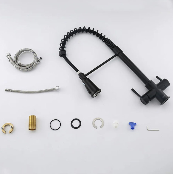 Смеситель для кухни Gappo G4398-66 Черный матовый