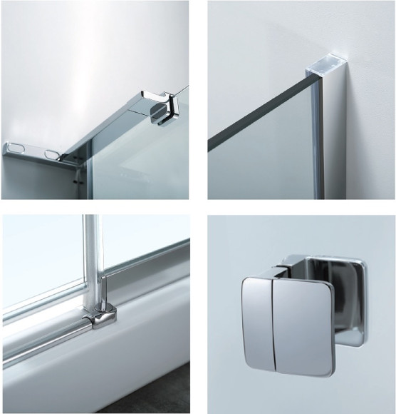 Душевой уголок Koller Pool Neon 90X90 N90PС профиль Хром стекло прозрачное Душевой уголок Koller Pool Neon 90X90 N90PС профиль Хром стекло прозрачное