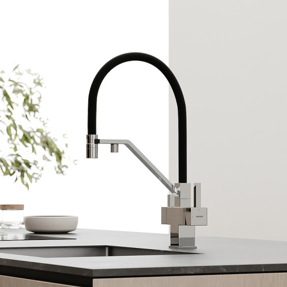 Смеситель для кухни Sancos Loro SC4007CH Хром Черный Смеситель для кухни Sancos Loro SC4007CH Хром Черный