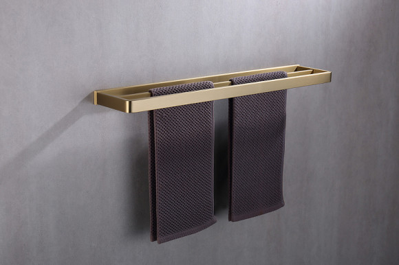 Полотенцедержатель Abber Westen AA1756G двойной Золото матовое Полотенцедержатель Abber Westen AA1756G двойной Золото матовое