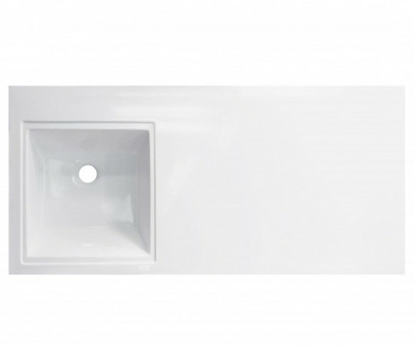 Раковина Эстет Даллас 100 L ФР-00001971 с местом под стиральную машину Белая