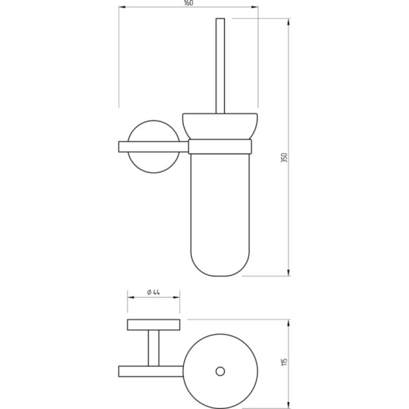 Ершик для унитаза Migliore Fortis 31770 Черный матовый Ершик для унитаза Migliore Fortis 31770 Черный матовый