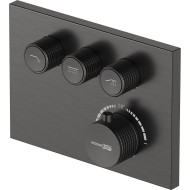 Смеситель для душа WasserKRAFT Wiese 8458 Thermo с термостатом Оружейная сталь