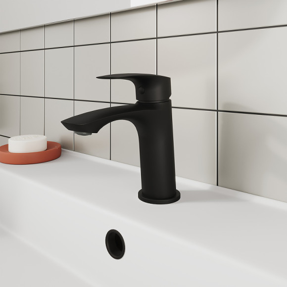 Смеситель для раковины Milardo Rora RORBL00M01 Черный матовый Смеситель для раковины Milardo Rora RORBL00M01 Черный матовый