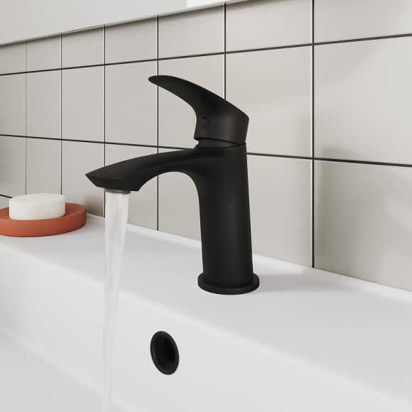 Смеситель для раковины Milardo Rora RORBL00M01 Черный матовый Смеситель для раковины Milardo Rora RORBL00M01 Черный матовый