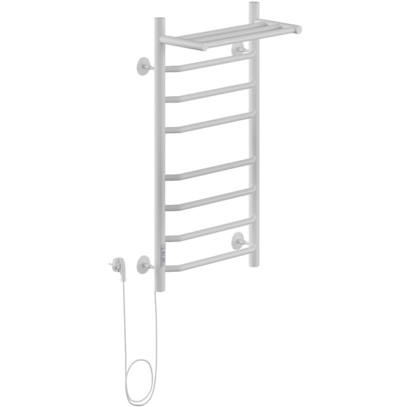 Электрический полотенцесушитель Ника Way-3 80/40 с полкой Белый матовый Электрический полотенцесушитель Ника Way-3 80/40 с полкой Белый матовый
