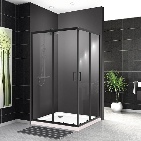 Душевой уголок BelBagno Uno 120х100 UNO-195-AH-2-120/100-C-NERO профиль Черный матовый стекло прозрачное Душевой уголок BelBagno Uno 120х100 UNO-195-AH-2-120/100-C-NERO профиль Черный матовый стекло прозрачное