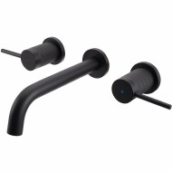 Смеситель для раковины Vincea Groove VBFW-4G1MB Черный матовый