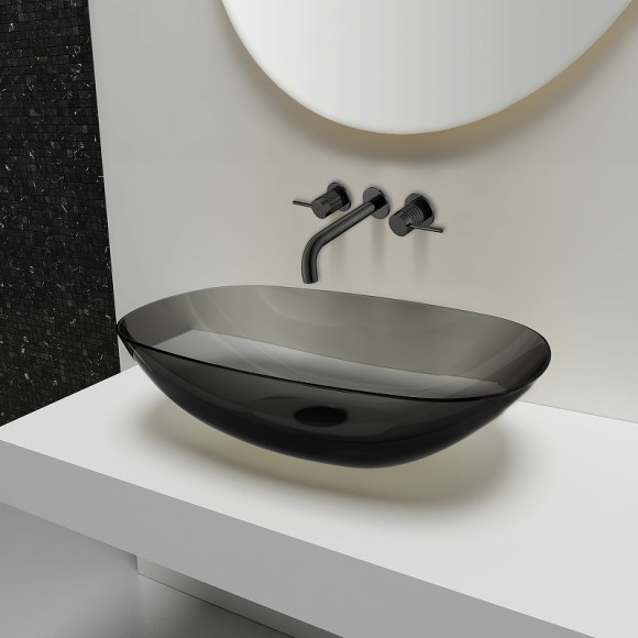 Смеситель для раковины Vincea Groove VBFW-4G1MB Черный матовый