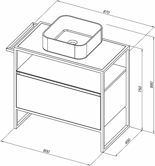 Тумба под раковину Allen Brau Priority 80 1.31002.WM Белая матовая Тумба под раковину Allen Brau Priority 80 1.31002.WM Белая матовая