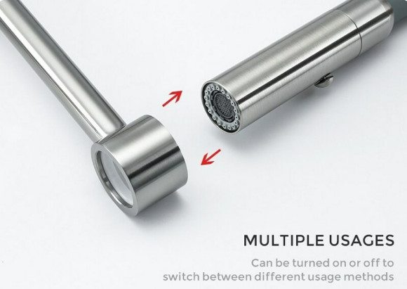 Смеситель для кухни Gappo G4398-55 Нержавеющая сталь Серый Смеситель для кухни Gappo G4398-55 Нержавеющая сталь Серый