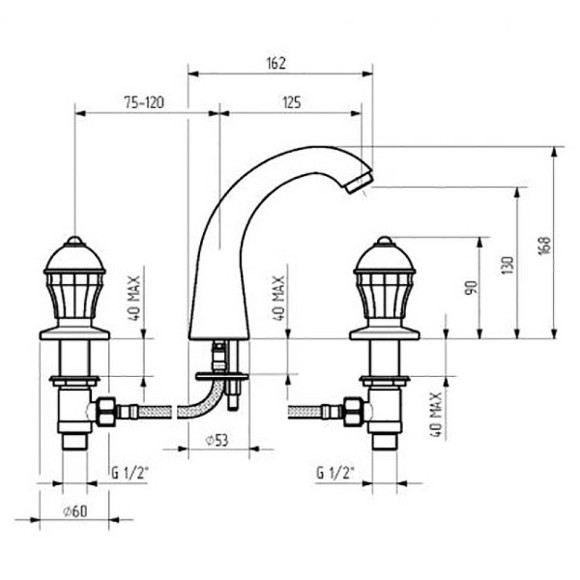 Смеситель для раковины Migliore Prestige Crystal 30859 Бронза Смеситель для раковины Migliore Prestige Crystal 30859 Бронза