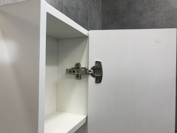 Зеркало со шкафом Comforty Амстердам 75 00004144209 Белый глянец Зеркало со шкафом Comforty Амстердам 75 00004144209 Белый глянец