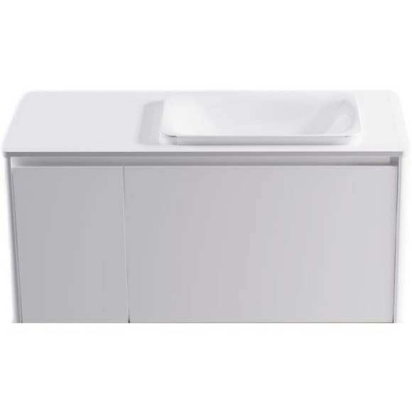 Тумба под раковину Astra Form Капелла 80 03110007 подвесная Белая Тумба под раковину Astra Form Капелла 80 03110007 подвесная Белая