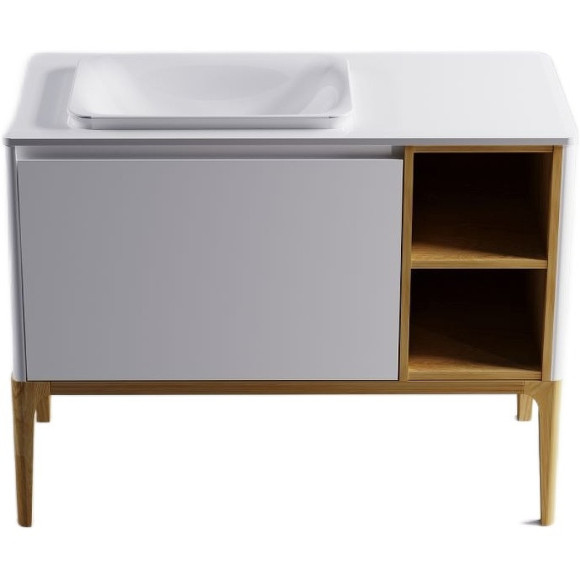 Тумба под раковину Astra Form Капелла 80 03110007 подвесная Белая Тумба под раковину Astra Form Капелла 80 03110007 подвесная Белая