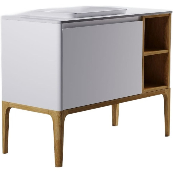 Тумба под раковину Astra Form Капелла 80 03110007 подвесная Белая Тумба под раковину Astra Form Капелла 80 03110007 подвесная Белая