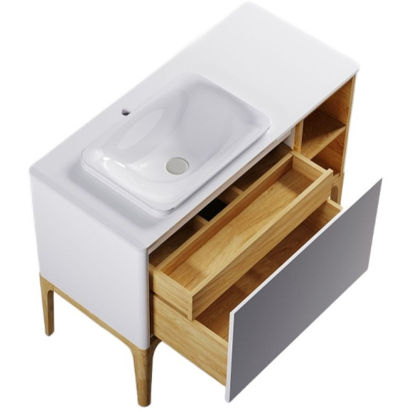 Тумба под раковину Astra Form Капелла 80 03110007 подвесная Белая Тумба под раковину Astra Form Капелла 80 03110007 подвесная Белая