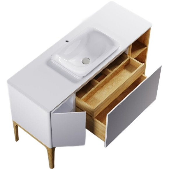 Тумба под раковину Astra Form Капелла 80 03110007 подвесная Белая Тумба под раковину Astra Form Капелла 80 03110007 подвесная Белая