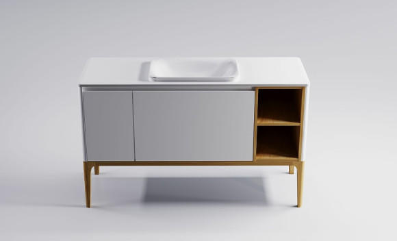 Тумба под раковину Astra Form Капелла 80 03110007 подвесная Белая Тумба под раковину Astra Form Капелла 80 03110007 подвесная Белая