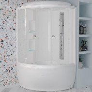 Душевой бокс Radomir Лаура К2 128x128 1-04-1-0-5-0870 с баней с гидромассажем