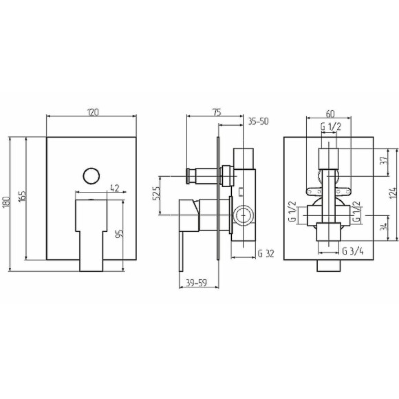 Смеситель для душа Migliore Kvant 18784 Хром