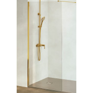 Душевая перегородка RGW Walk In WA-010G 70 351001007-16 профиль Золото брашированное стекло прозрачное