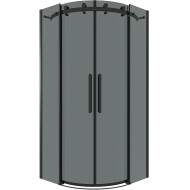 Душевой уголок Grossman Classic 100х100 301.K33.04.1010.21.10 профиль Черный матовый стекло тонированное