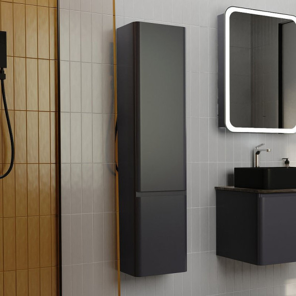 Шкаф пенал Raval Morelle 33 Mrl.04.143/P/A/RL подвесной Антрацит