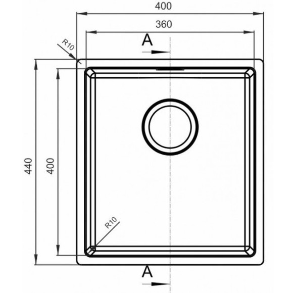 Кухонная мойка Florentina Оптима-400 OHM.360.400.В.10.S.10 Нержавеющая сталь сатинированная Кухонная мойка Florentina Оптима-400 OHM.360.400.В.10.S.10 Нержавеющая сталь сатинированная