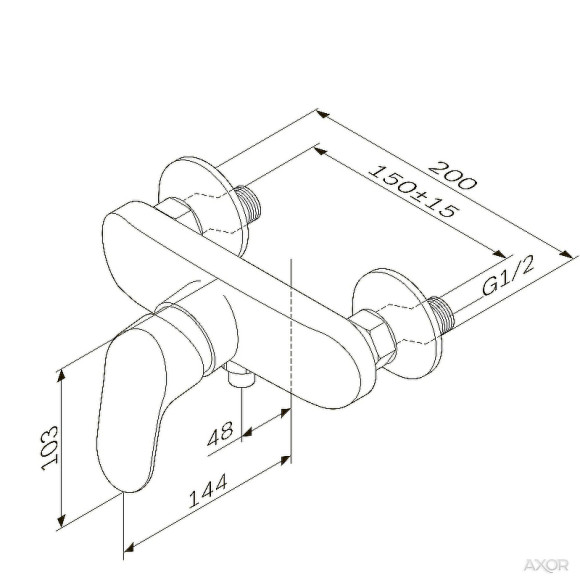 Смеситель для душа AM.PM Like F8020016 Хром Смеситель для душа AM.PM Like F8020016 Хром