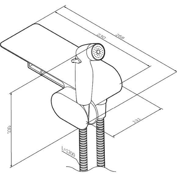 Гигиенический душ со смесителем AM.PM Like F0202600 Хром Гигиенический душ со смесителем AM.PM Like F0202600 Хром