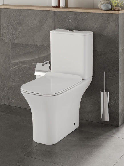 Унитаз компакт Orange C02-000W с бачком и сиденьем Микролифт Унитаз компакт Orange C02-000W с бачком и сиденьем Микролифт