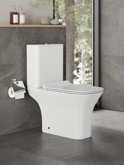 Унитаз компакт Orange C02-000W с бачком и сиденьем Микролифт Унитаз компакт Orange C02-000W с бачком и сиденьем Микролифт