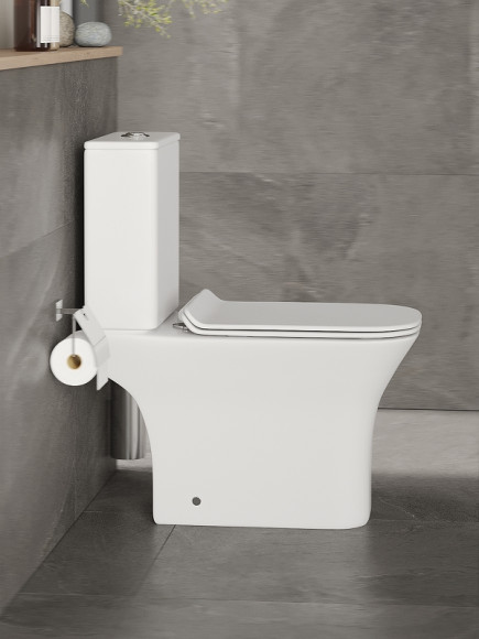 Унитаз компакт Orange C02-000W с бачком и сиденьем Микролифт Унитаз компакт Orange C02-000W с бачком и сиденьем Микролифт