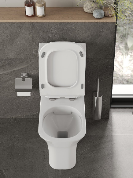 Унитаз компакт Orange C02-000W с бачком и сиденьем Микролифт Унитаз компакт Orange C02-000W с бачком и сиденьем Микролифт