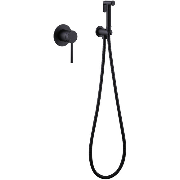 Гигиенический душ со смесителем Abber Emotion AF8825B Черный матовый Гигиенический душ со смесителем Abber Emotion AF8825B Черный матовый