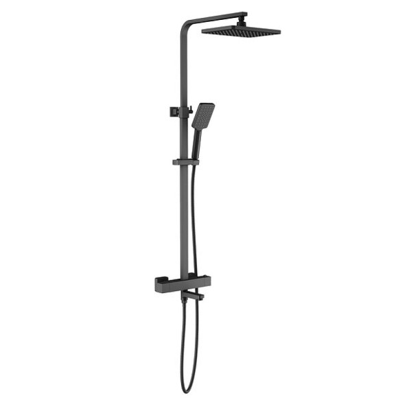 Душевая система Timo Tetra-thermo SX-0169/03 с термостатом Черная