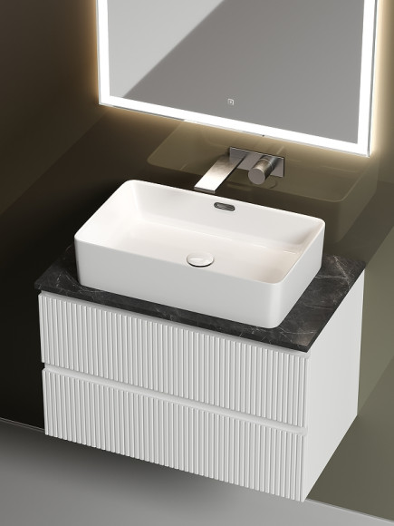 Тумба под раковину Sancos Snob T 80 SNT80W подвесная Bianco