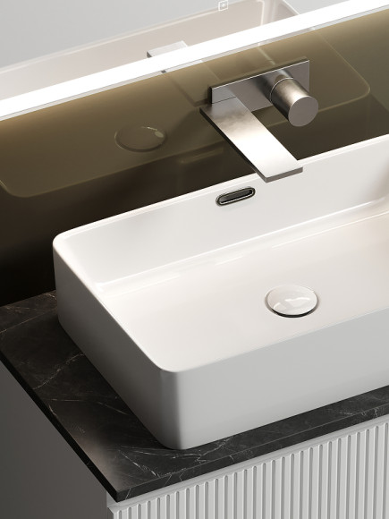 Тумба под раковину Sancos Snob T 80 SNT80W подвесная Bianco