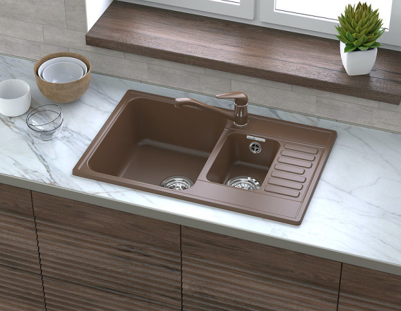 Кухонная мойка GranFest Quarz GF-Z21K Песочная