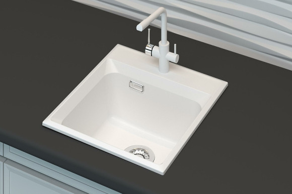 Кухонная мойка Point Мисти 46 PN3011W Белая Кухонная мойка Point Мисти 46 PN3011W Белая