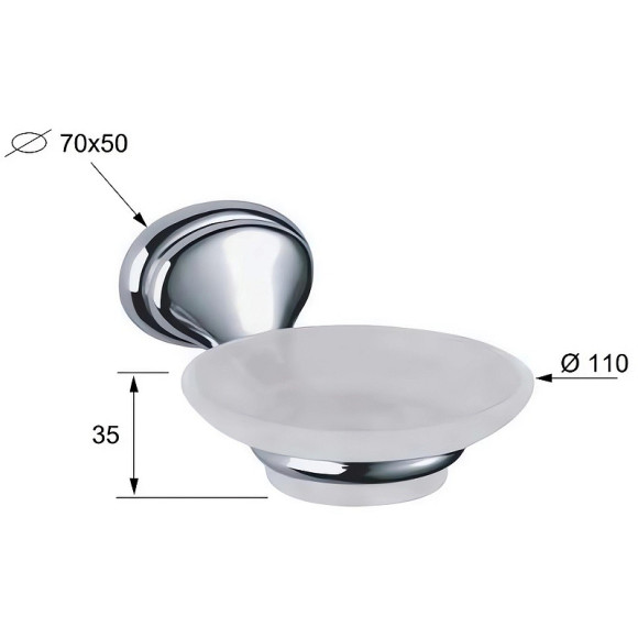 Мыльница Remer 900 NV10CR Хром Мыльница Remer 900 NV10CR Хром