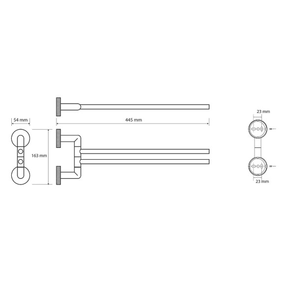 Полотенцедержатель Bemeta Stella 166204102 поворотный Хром Полотенцедержатель Bemeta Stella 166204102 поворотный Хром