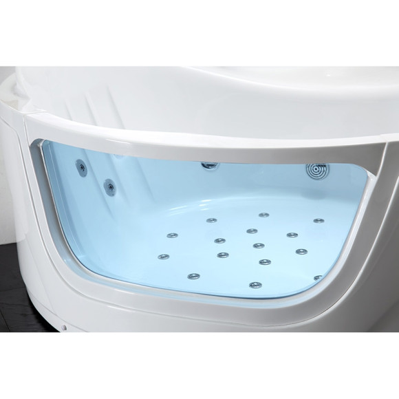 Акриловая ванна Gemy G9247 K 165х165 с гидромассажем Акриловая ванна Gemy G9247 K 165х165 с гидромассажем