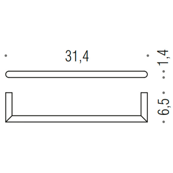 Полотенцедержатель Colombo Design Mini B4009.NM Черный матовый Полотенцедержатель Colombo Design Mini B4009.NM Черный матовый